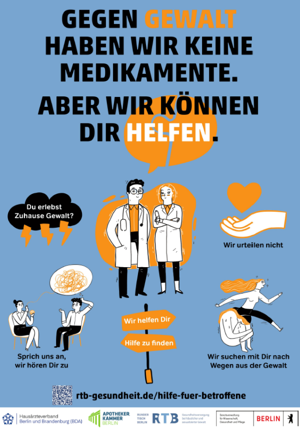 Plakat - Gegen Gewalt keine Medikamente (2026)